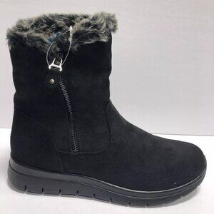Tundra Women’s Miriam, Black Zip Mid Calf Boots, Size 10M